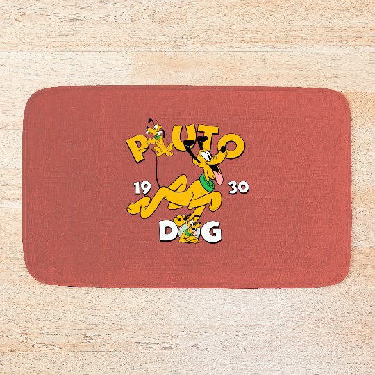 Vintage Disney Pluto Bath Mats, Pluto est 1930 Bath Mats, Mouse Trip Bath Mats, Disneyland Bath Mats, Disney Vacation Bath Mats