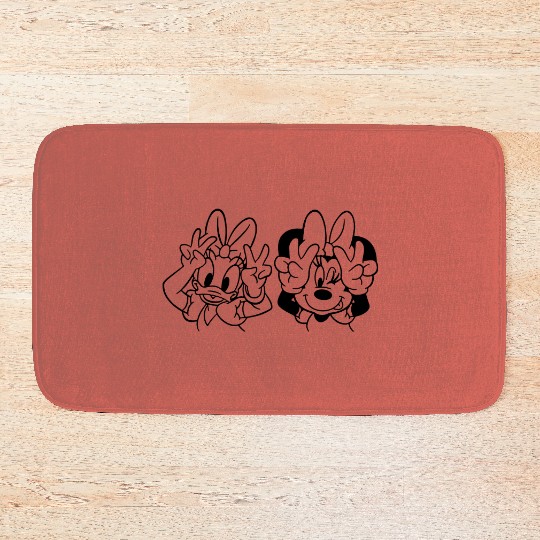 Daisy Duck and Minnie Mouse, Minnie Mouse Bath Mats, Family Disney Bath Mats