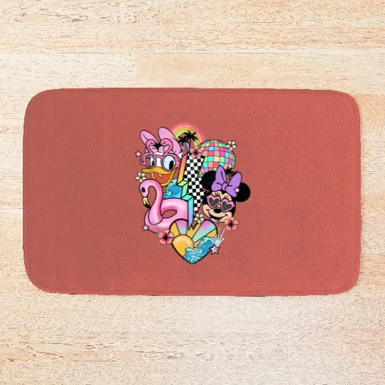 Disney vintage Bath Mats - Disney Daisy Minnie Bath Mats - Disney Epcot Bath Mats