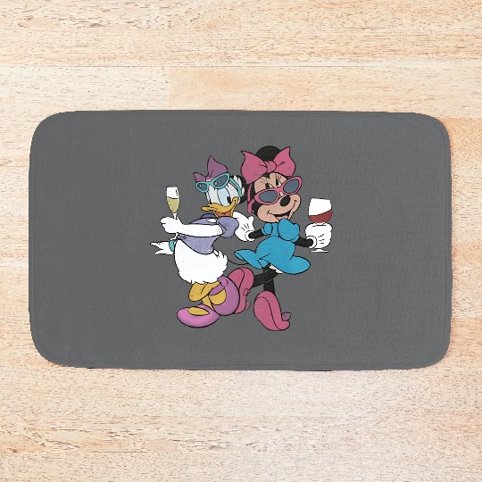 Epcot Minnie and Daisy, Disney Epcot Bath Mats, Drink Around the World Bath Mats