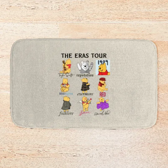 Winnie The Pooh Eras Tour Bath Mats, Disney Pooh Bath Mats, Pooh Bear Bath Mats, Winnie The Pooh Bath Mats