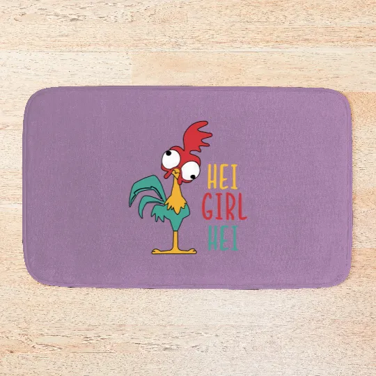 Funny Disney Bath Mats, Disney Moana Bath Mats, Hei Girl Hei Bath Mats