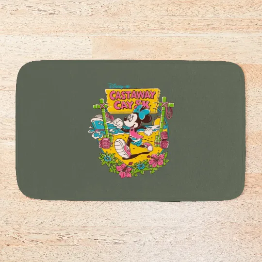 Disney Cruise Castaway Cay Bath Mats, Minnie Castaway Cay Bath Mats