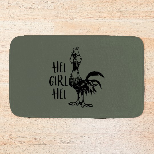 Hei Girl Hei Bath Mats, Disney Moana Hei Hei T-Shir