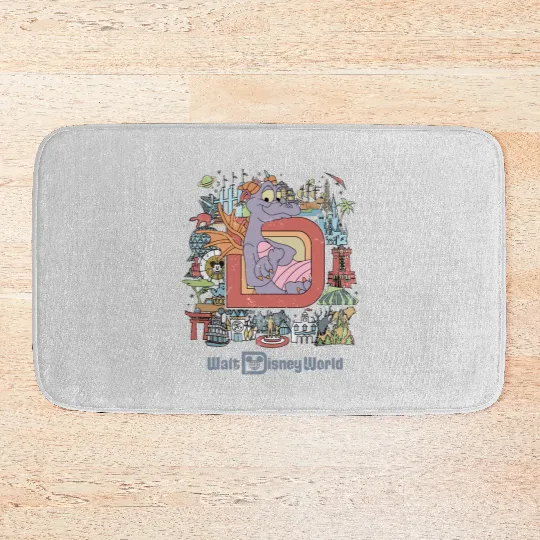 Disney Epcot Figment Bath Mats, Disney Figment Bath Mats