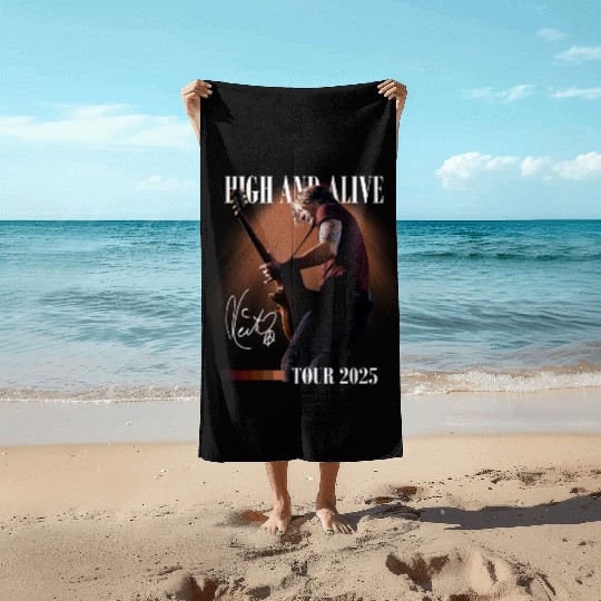 Comfort Colors Keith Urban High And Alive Tour 2025 Beach Towels, Keith Urban 2025 Concert, Keith Urban Fan Beach Towels, Keith Urban Merch