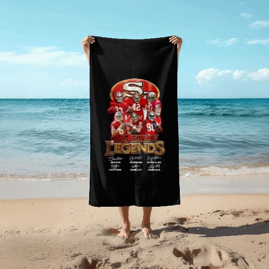 San Francisco 49ers Football Legend Beach Towels