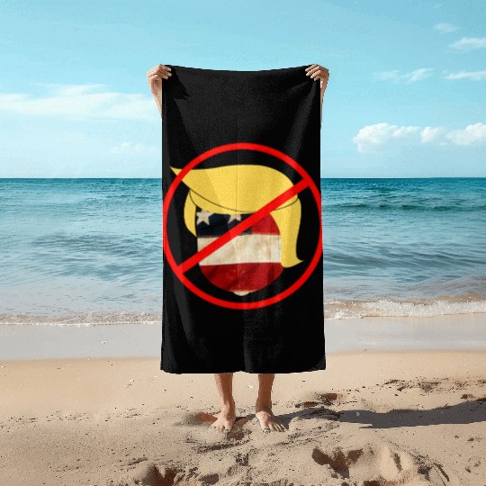anti trump - dump trump 2020 Beach Towels