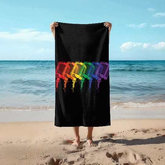 Multi-colored Mics Beach Towels