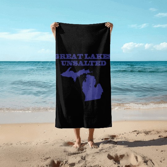 Great Lakes Unsalted Blue Beach Towels