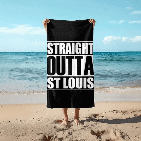 Straight Outta St Louis Beach Towels