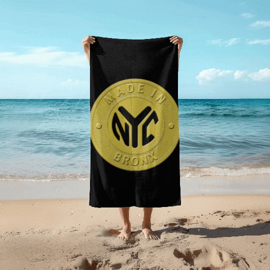 Made In The Bronx Token Beach Towels