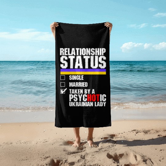 Psychotic Ukrainian Lady Beach Towels