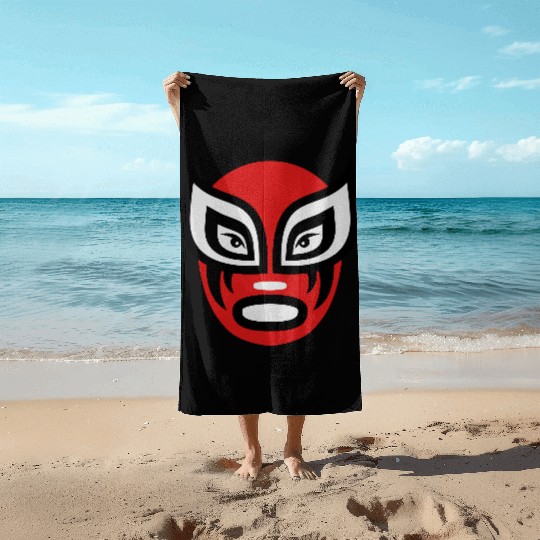 Sport vectorstock 1978393 Wrestling Maske 012 Beach Towels