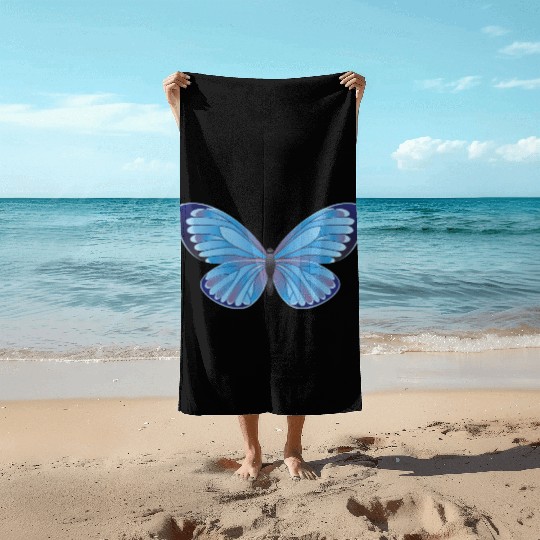 Idas blue Beach Towels