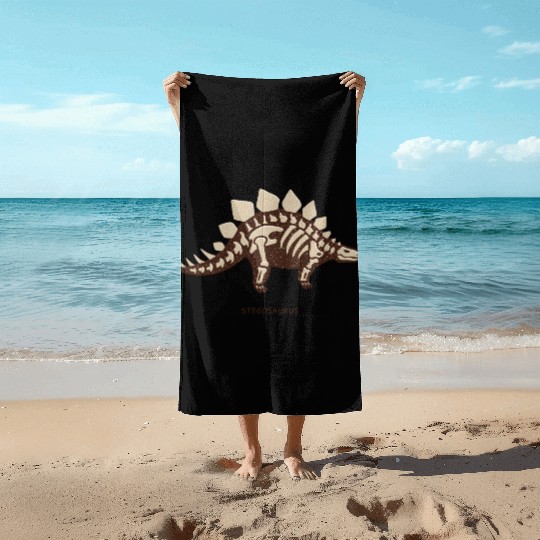 Stegosaurus Beach Towels