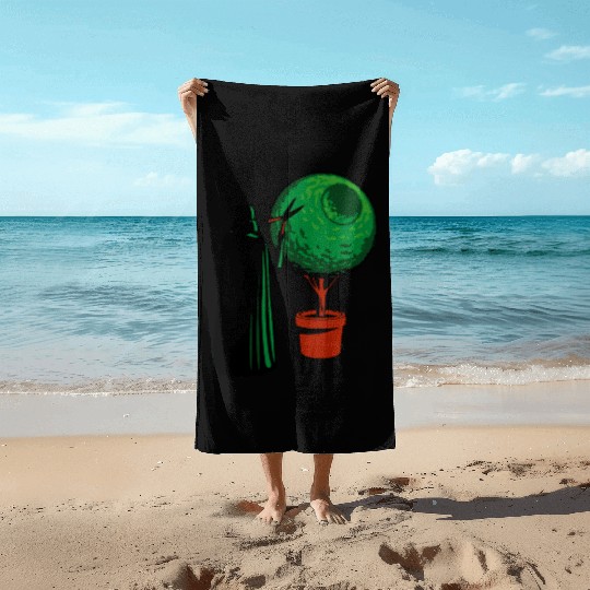 Funny Star Wars Darth Vader Gardener Beach Towels