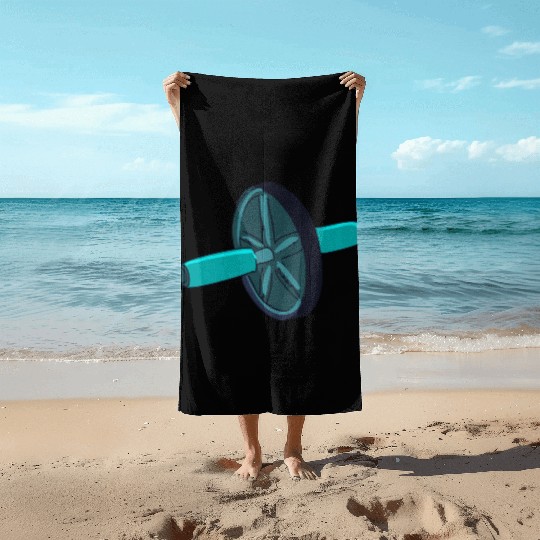 workout roller Beach Towels