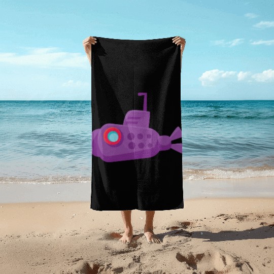 submarine Beach Towels