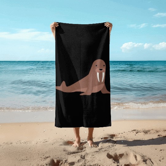 walrus Beach Towels