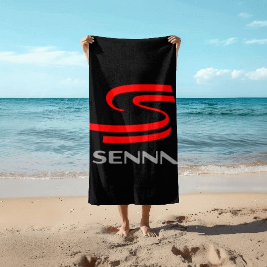 ayrton senna Beach Towels