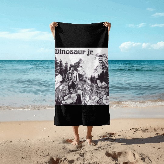 Dinosaur Jr. Beach Towels