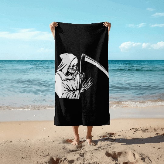 Grim Reaper Beach Towels