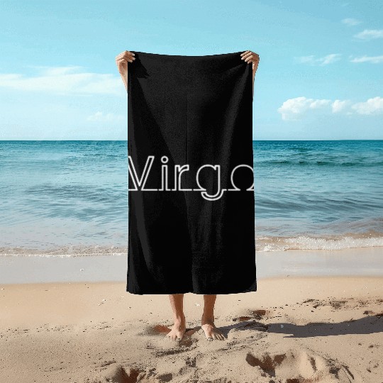 Virgo in White Beach Towels