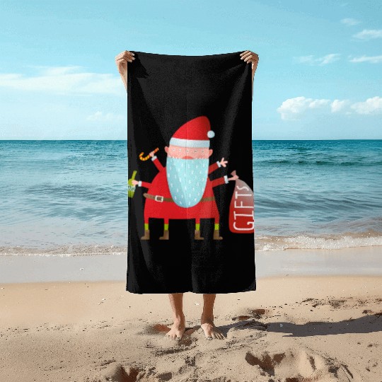 Santa Claus Beach Towels