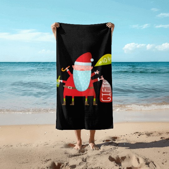 Santa Claus Beach Towels