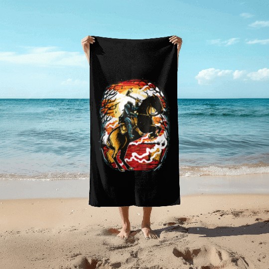 Headless Horseman Beach Towels