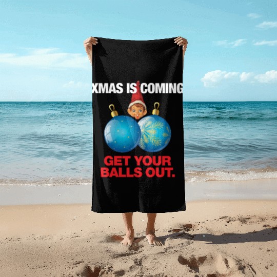 Christmas Balls Beach Towels