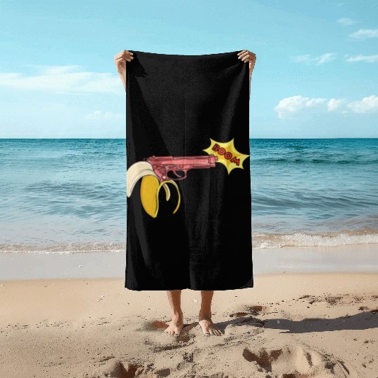 banana gun Beach Towels