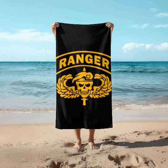 US Army Ranger Skull Beach Towels