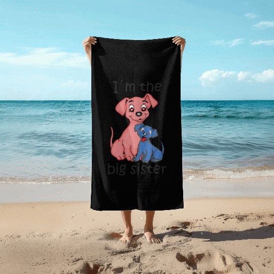 I'm the Big Sister Beach Towels