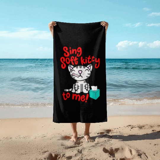 Theory Sing Soft Kitty Song Beach Towels
