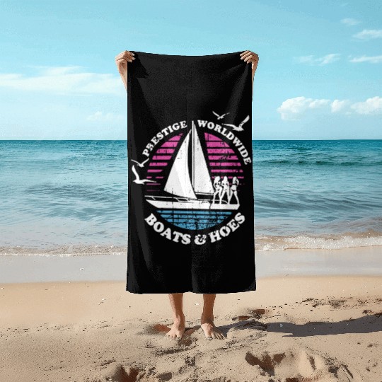 Boats N Hoes Step Brothers Huff Doback Anchor Beach Towels