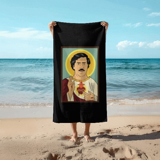 Pablo Escobar Jesus Beach Towels