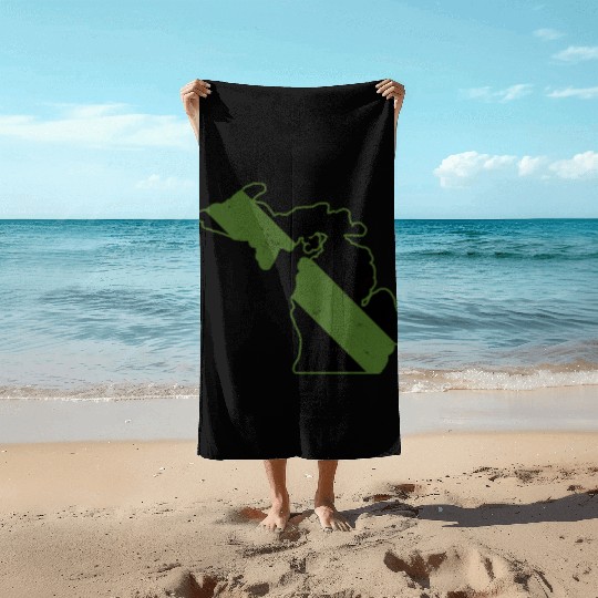 Game Warden CBP Michigan Border Patrol Park Ranger Beach Towels