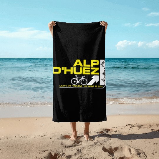 Tour De France Alp D huez Cycling Mens Printed bik Beach Towels