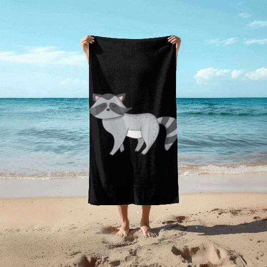 Raccoon Beach Towels