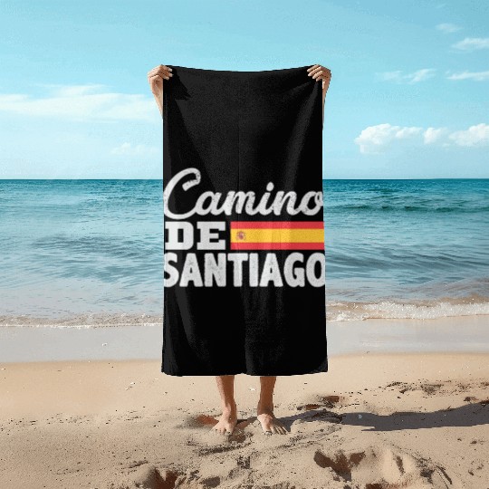 Camino De Santiago Way of Saint James Beach Towels