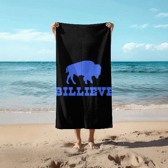Bills Mafia BillieveShirt - Buffalo Football Beach Towels