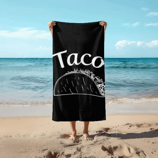 threadrock taco taquito infant bodysuit men matchi Beach Towels