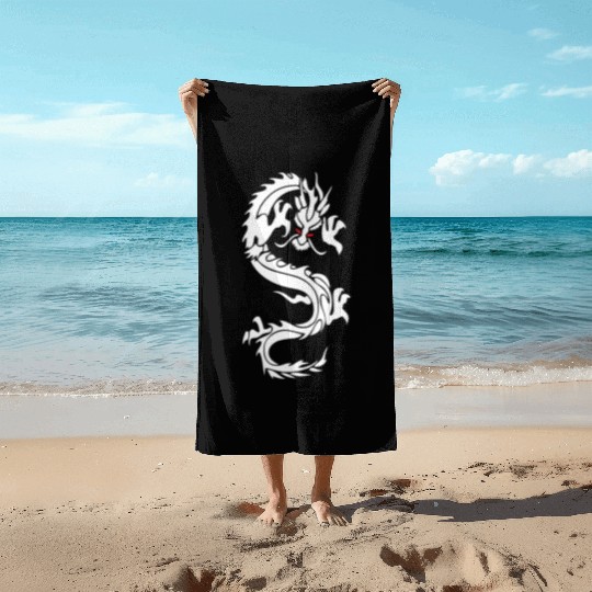 CHINESE DRAGON MMA Beach Towels