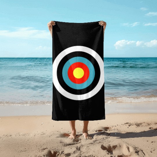 Bullseye Archery Target Shooter Rings Beach Towels