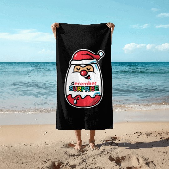 December Surprise Beach Towels