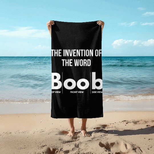 boobs boobies tits joke laugh funny sayings quote Beach Towels