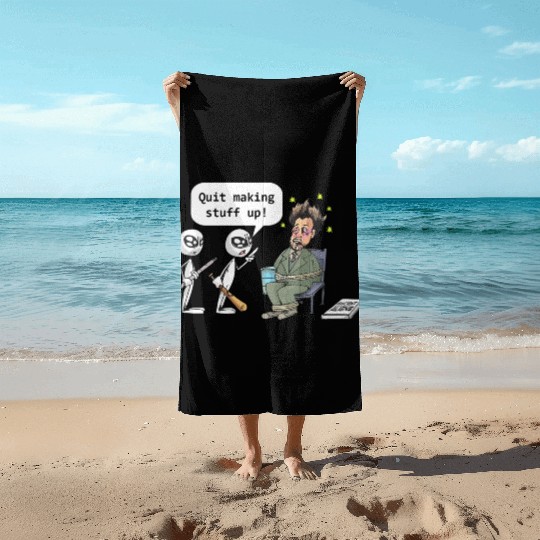 Ancient Aliens Beach Towels