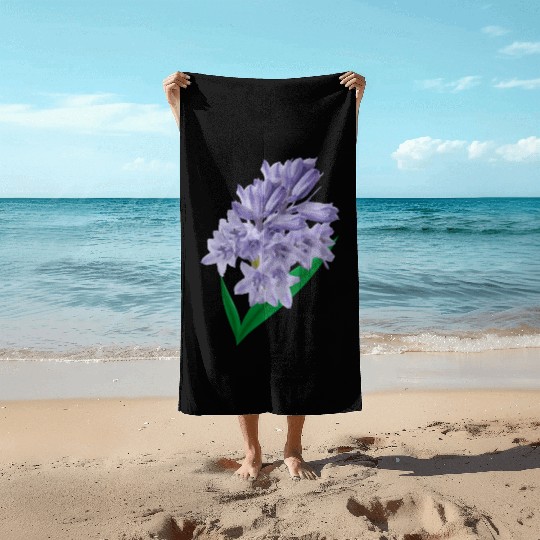 Flower Spring Bluebell Violet - Gift Idea Beach Towels